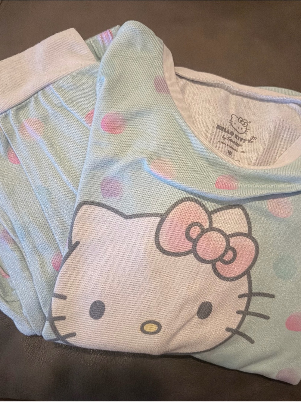 3 pairs of Sanrio Hello Kitty Light Pink Kids Pajama Sets